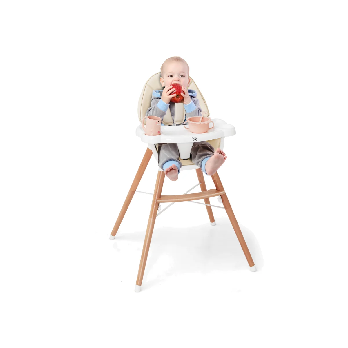 Wooden Toddler Dining Chair - Beige – image 1