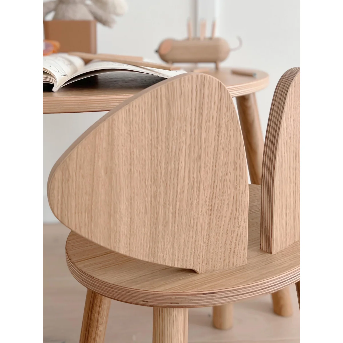 Kids Wooden Chair Mouse – image 3