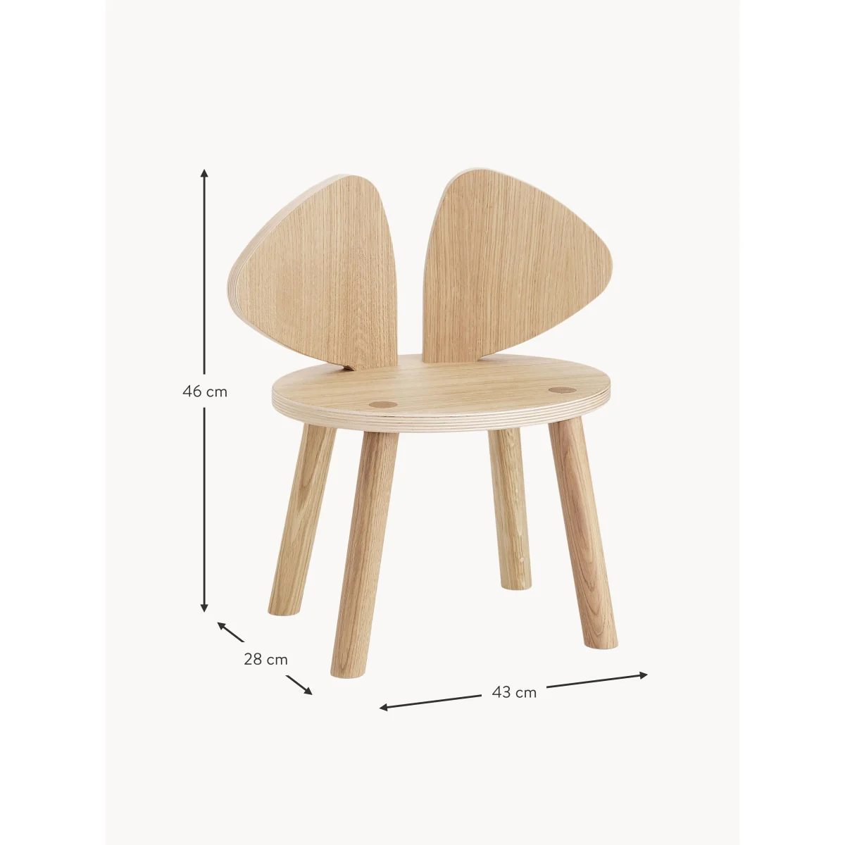 Kids Wooden Chair Mouse – image 4