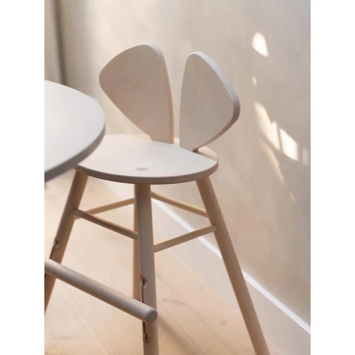 Kids Oak Wood High Chair Mouse Junior – image 2