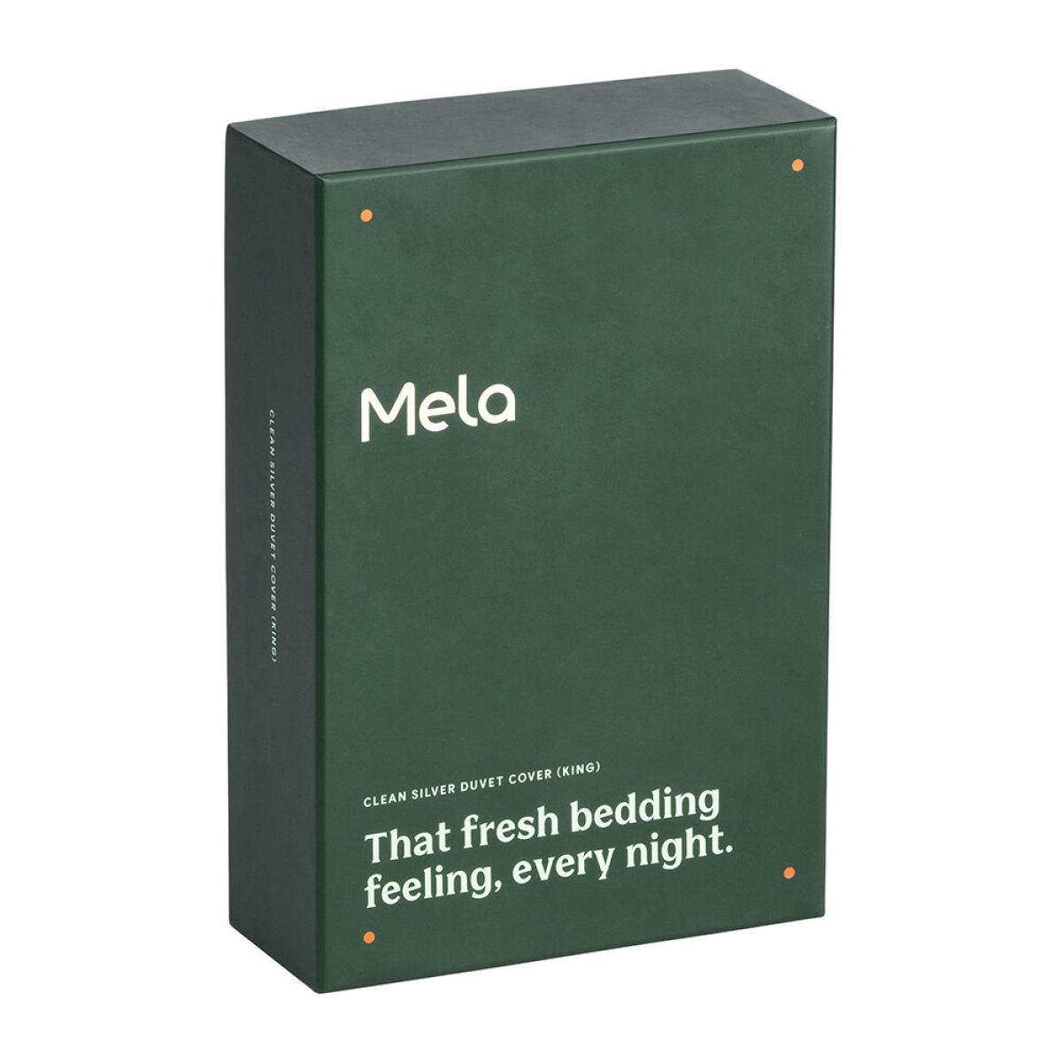 Mela - Clean Silver Set of 2 Pillowcases - 50x75cm - White – image 7