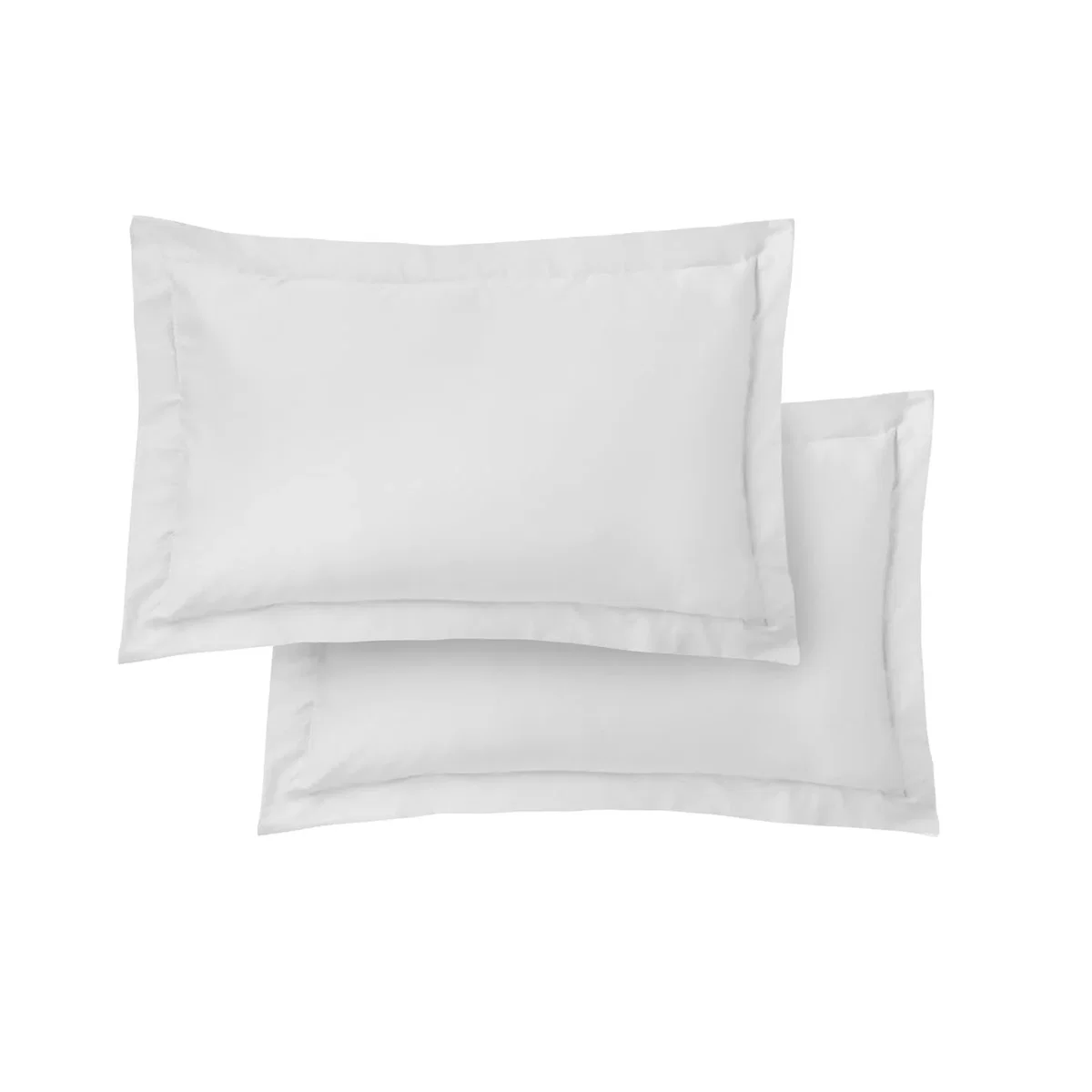 400 TC Cotton Sateen Oxford Pillowcase Pair - White – image 4