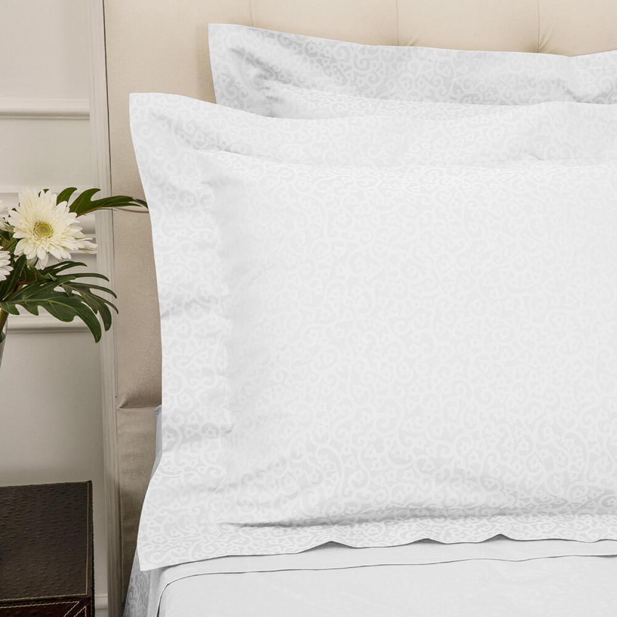 Reed Family Linen - Princess Grace Pillowcase Set of 2 - White - Oxford – image 2