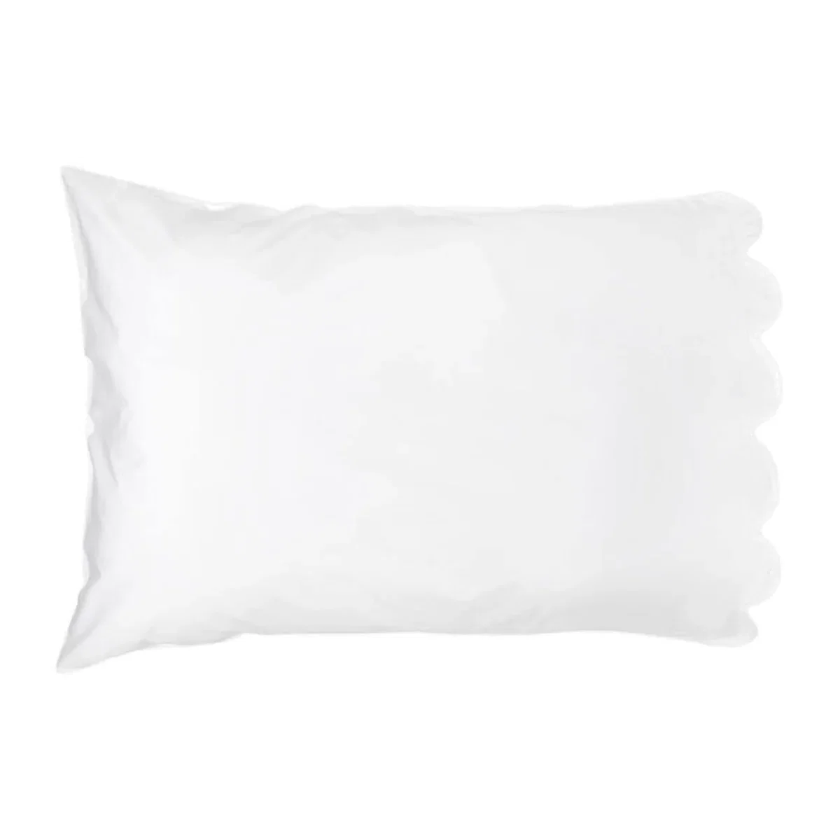 Family Linen Scallop Pillowcase - Set of 2 - White – image 1