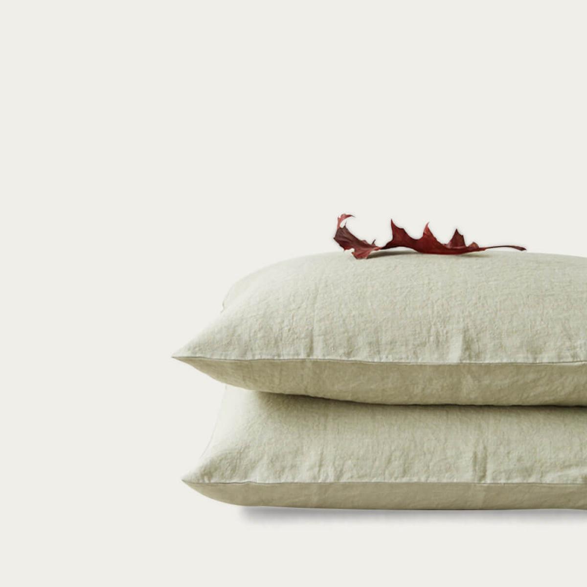 Sage Washed Linen Pillow Case