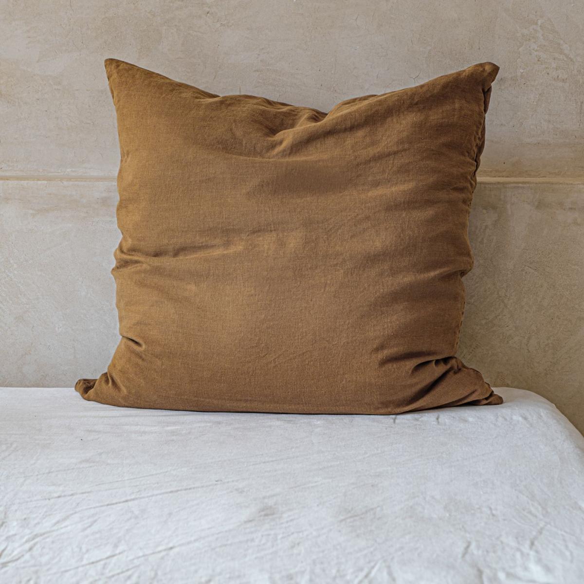 Cinnamon Classic Linen Pillowcase – image 2