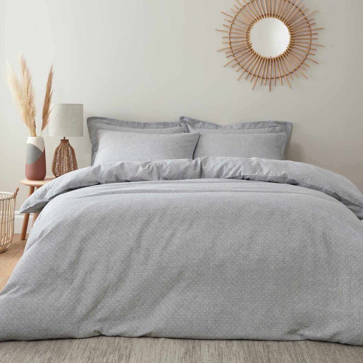 Jett Grey 100% Organic Cotton Oxford Pillowcase Grey – image 2