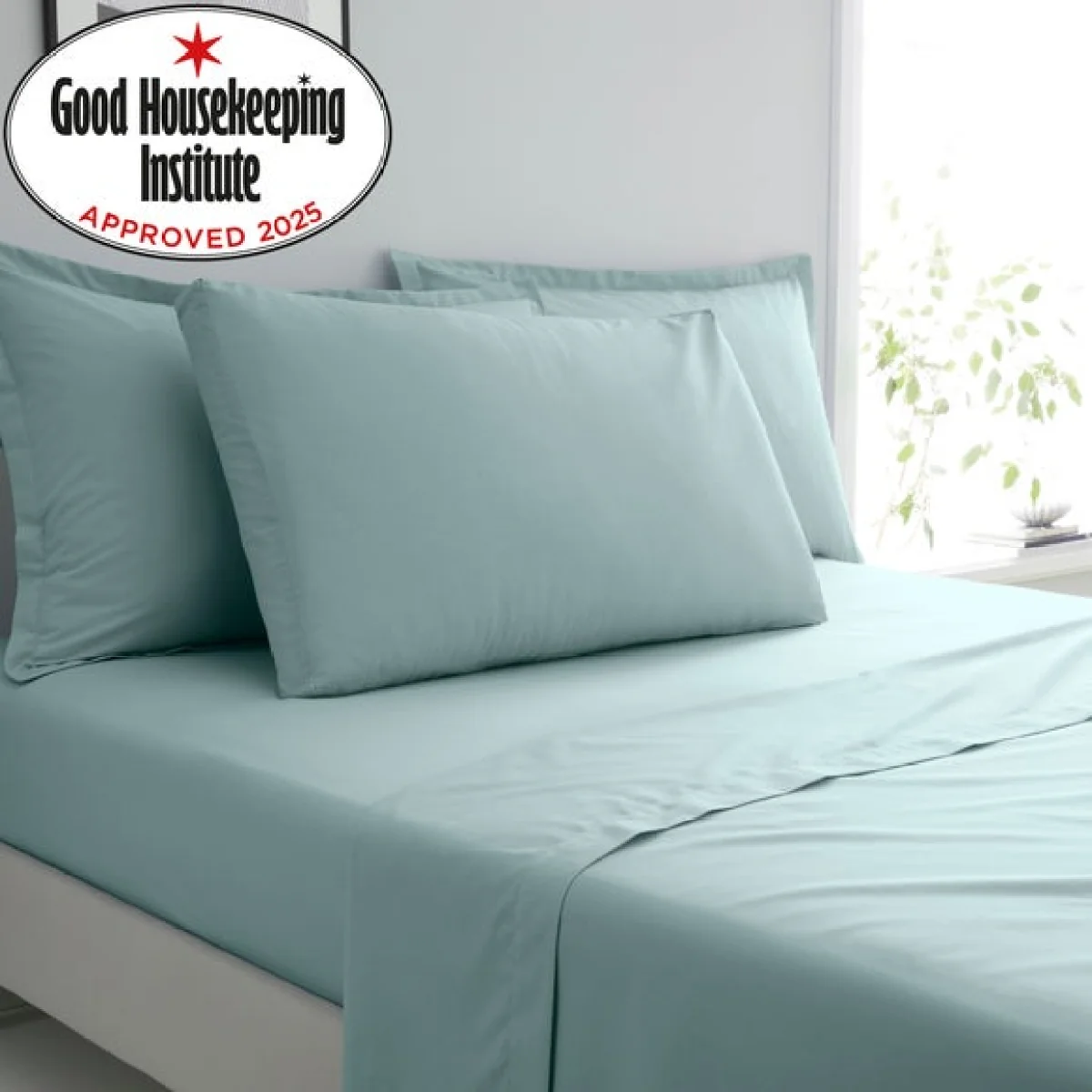 Pure Cotton Box Pillowcase Blue – image 2