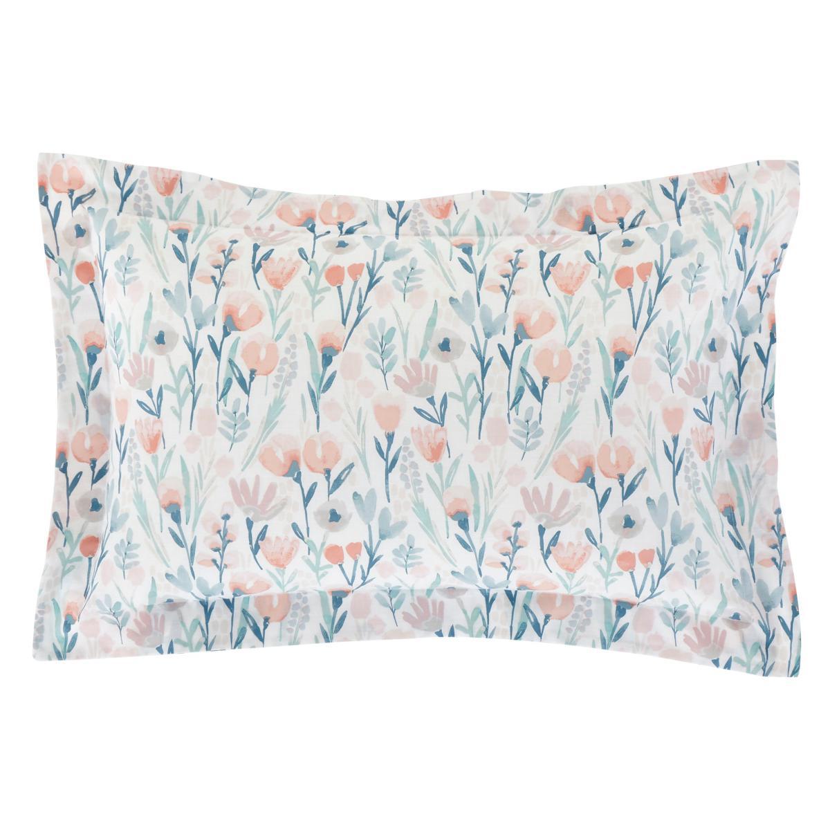 Emmie Blush Floral  Oxford Pillowcase Blush (Pink) – image 3