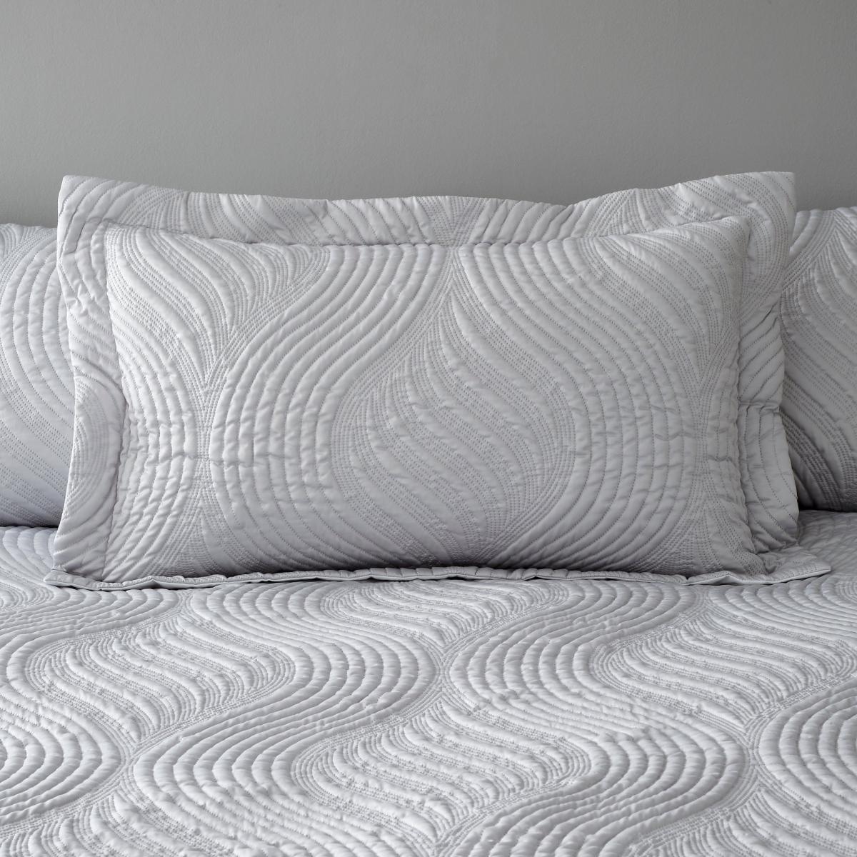 Romilly Pinsonic Silver Oxford Pillowcase Silver – image 1