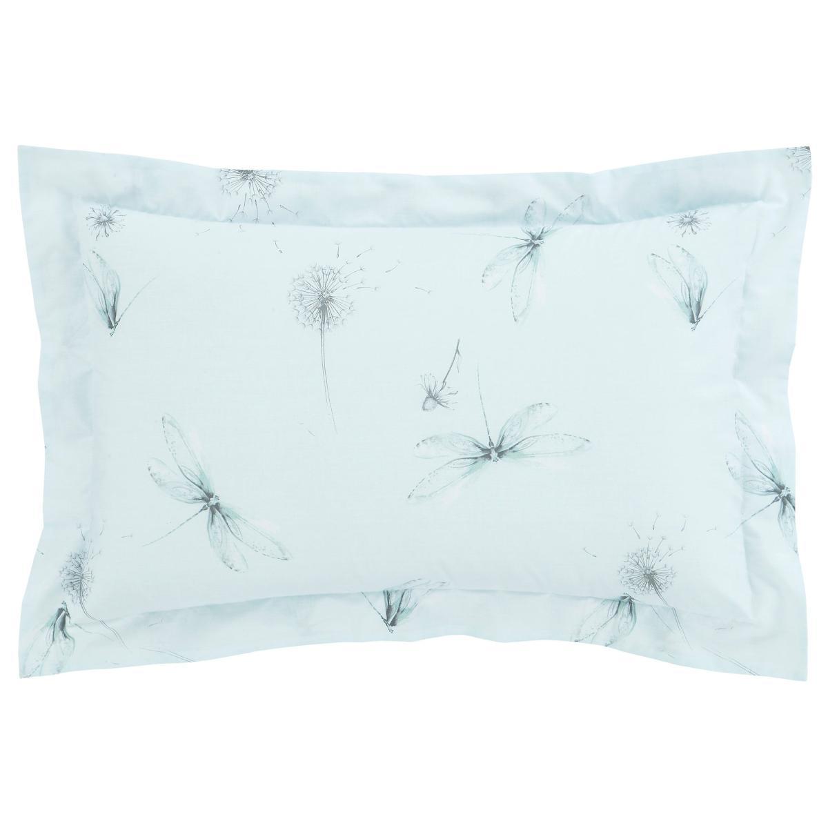 Dragonflies Blue Oxford Pillowcase Blue – image 2