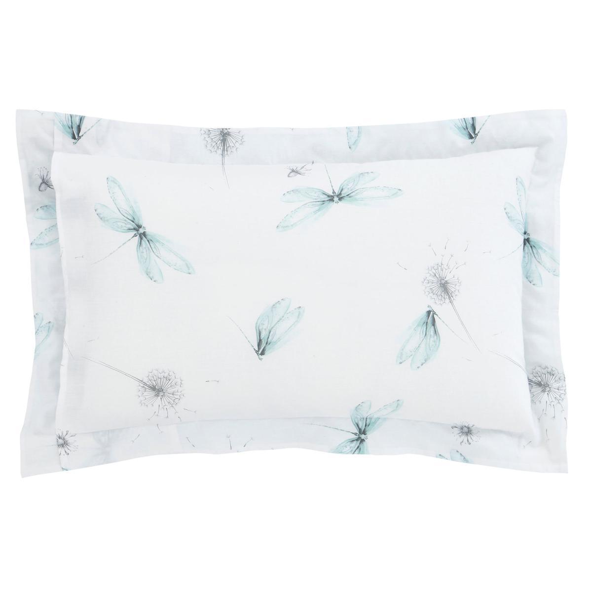 Dragonflies Blue Oxford Pillowcase Blue – image 3