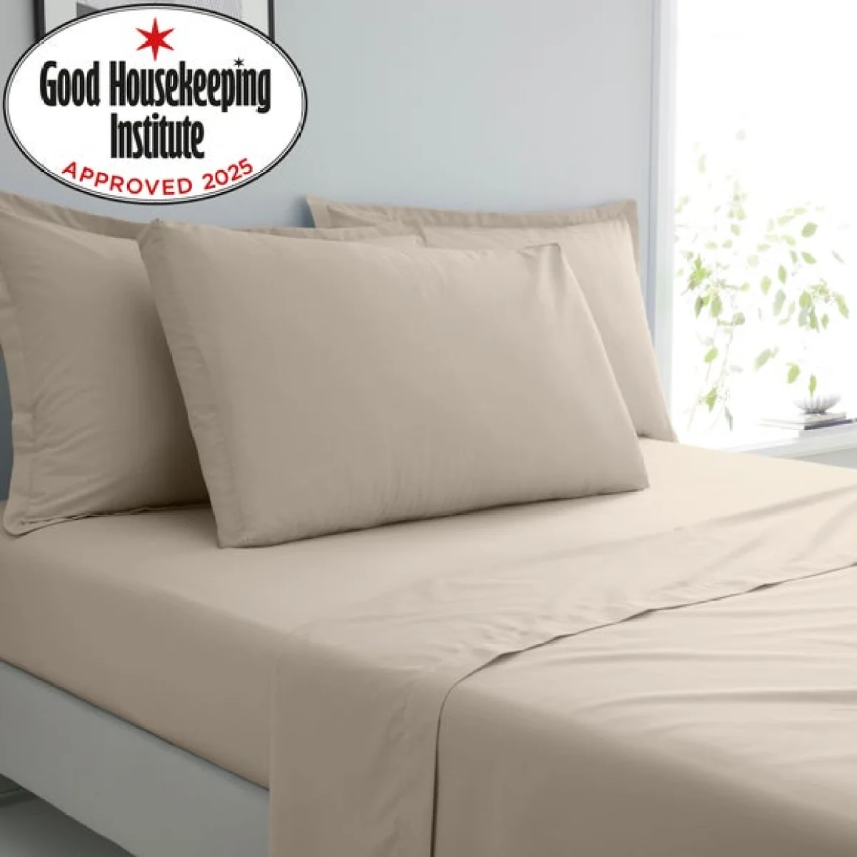 Pure Cotton Box Pillowcase Cream – image 2