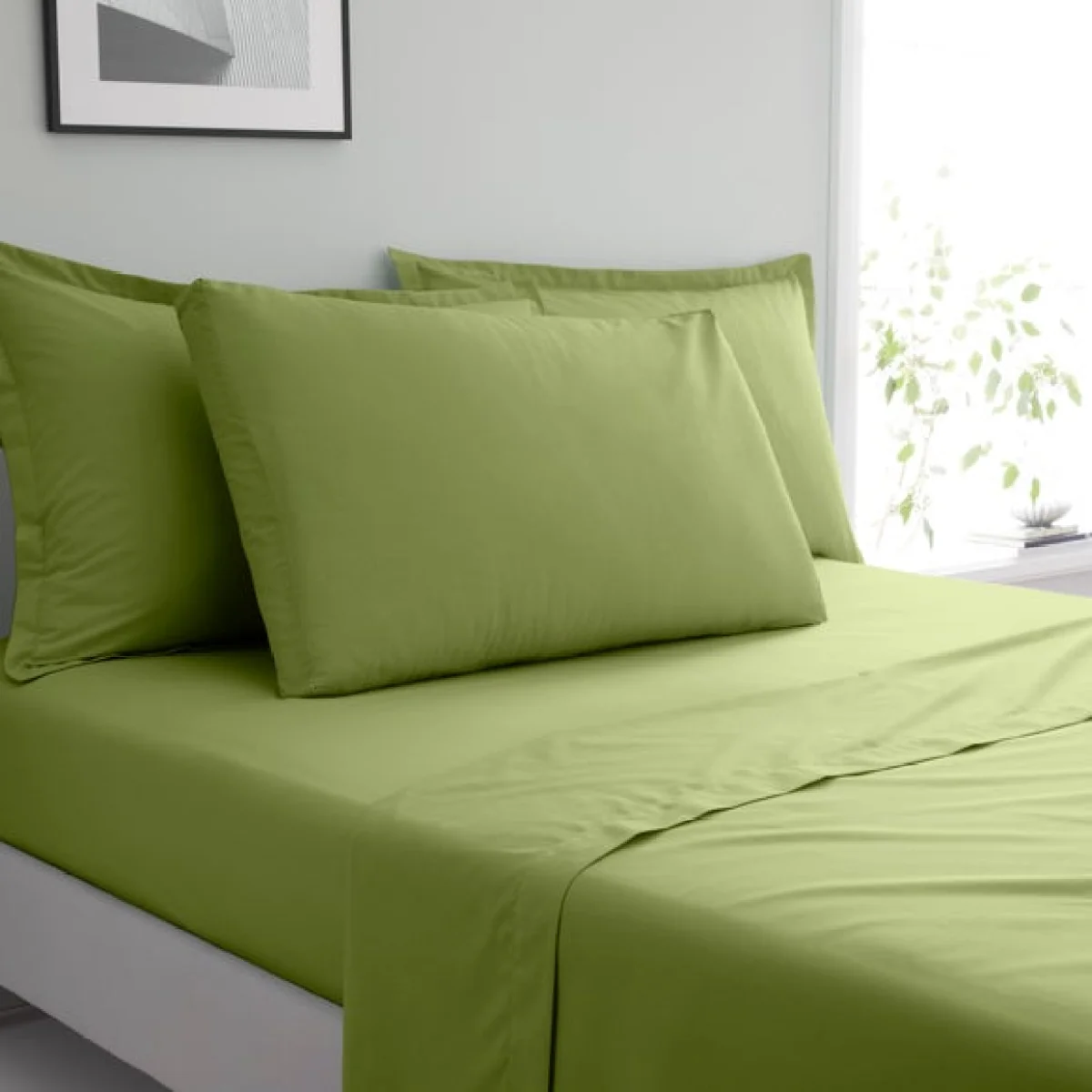 Pure Cotton Box Pillowcase Fern – image 1