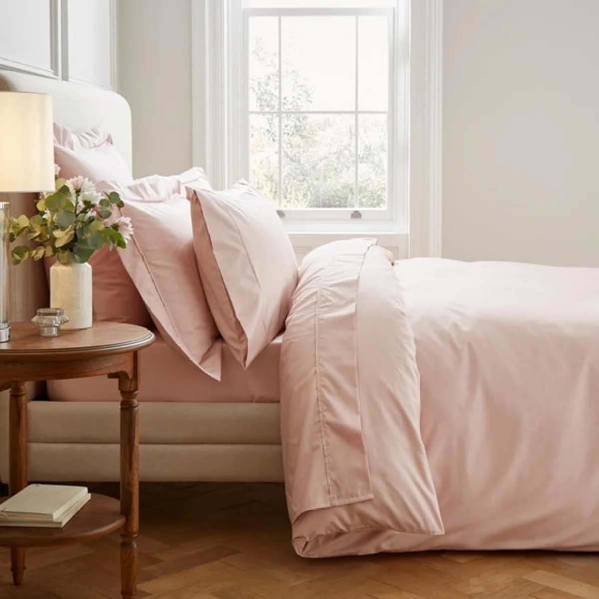 Dorma Egyptian Cotton 400 Thread Count Percale Oxford Pillowcase Rose (Pink) – image 5