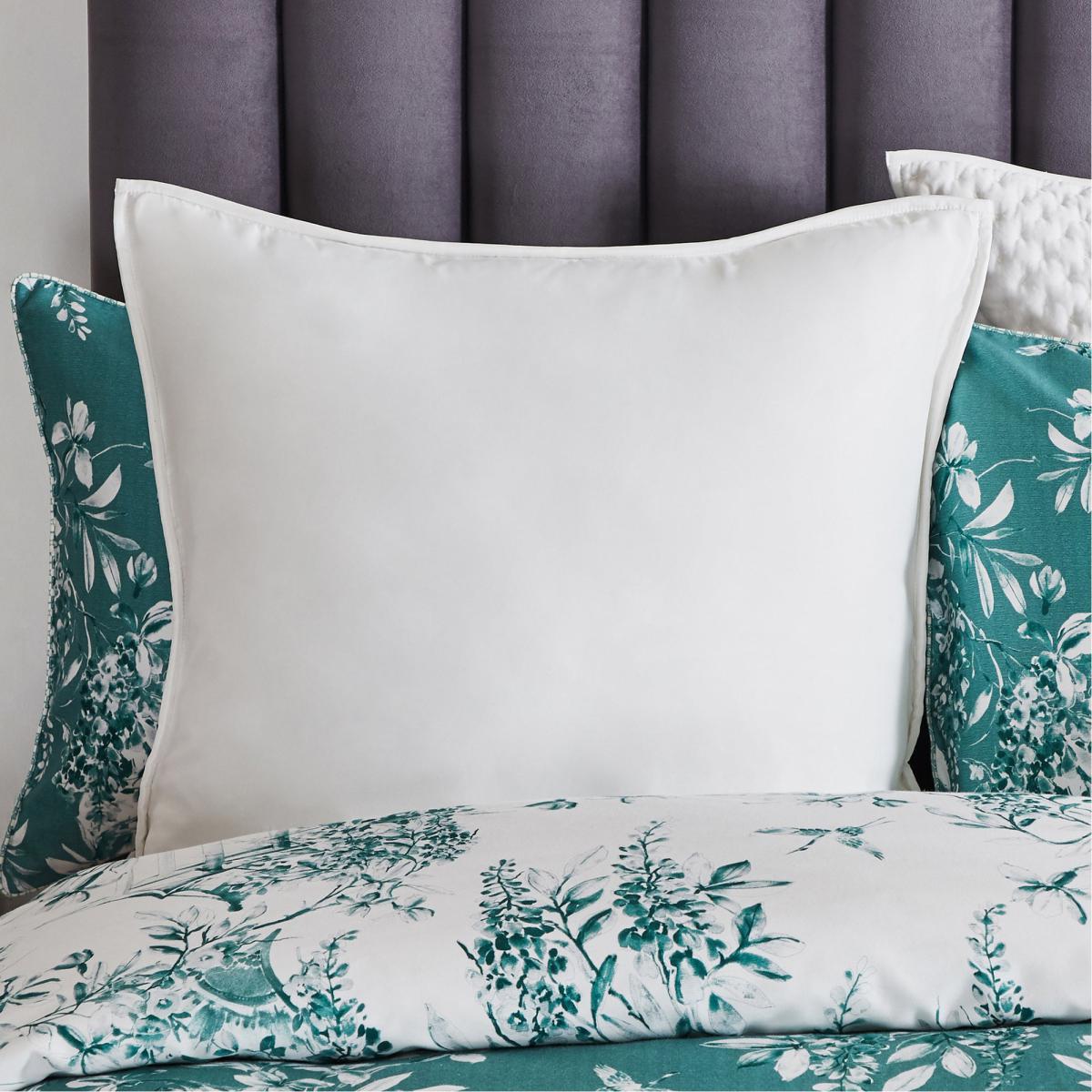 Dorma Purity Genevieve White Continental Square Pillowcase White – image 2