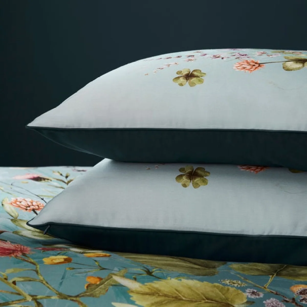 Dorma Meadow Breeze Blue Standard Pillowcase Pair Blue – image 2
