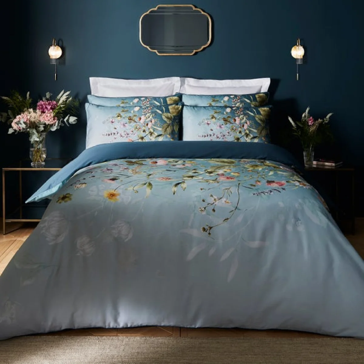 Dorma Meadow Breeze Blue Standard Pillowcase Pair Blue – image 5