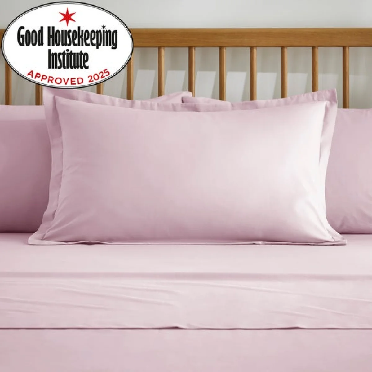 Pure Cotton Plain Dye Oxford Pillowcase Baby Pink – image 2