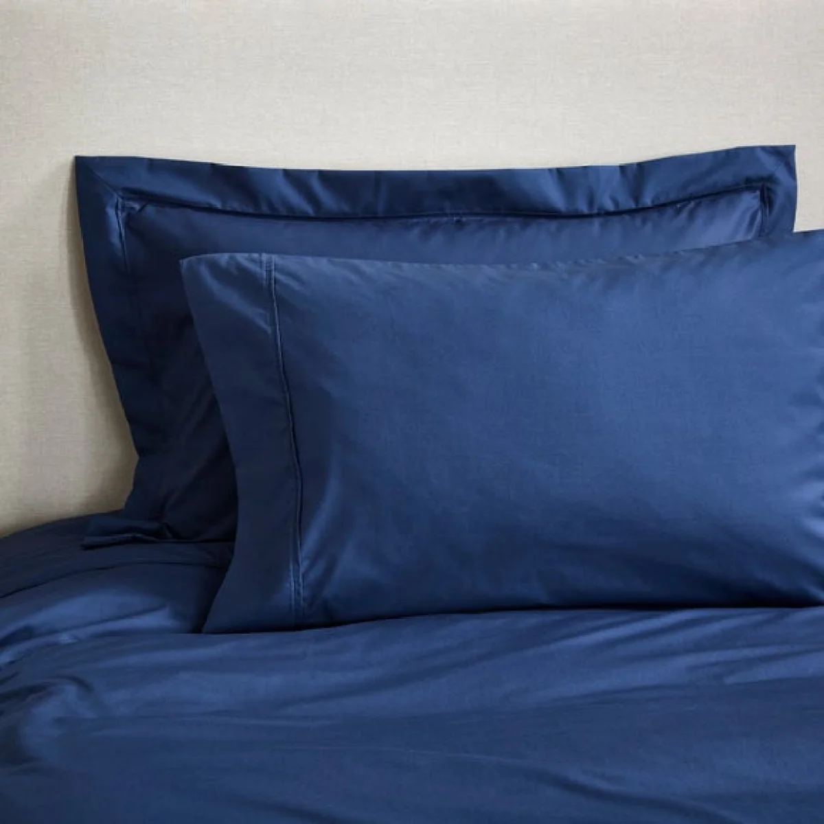 Dorma Egyptian Cotton 400 Thread Count Percale Oxford Pillowcase Blue – image 4