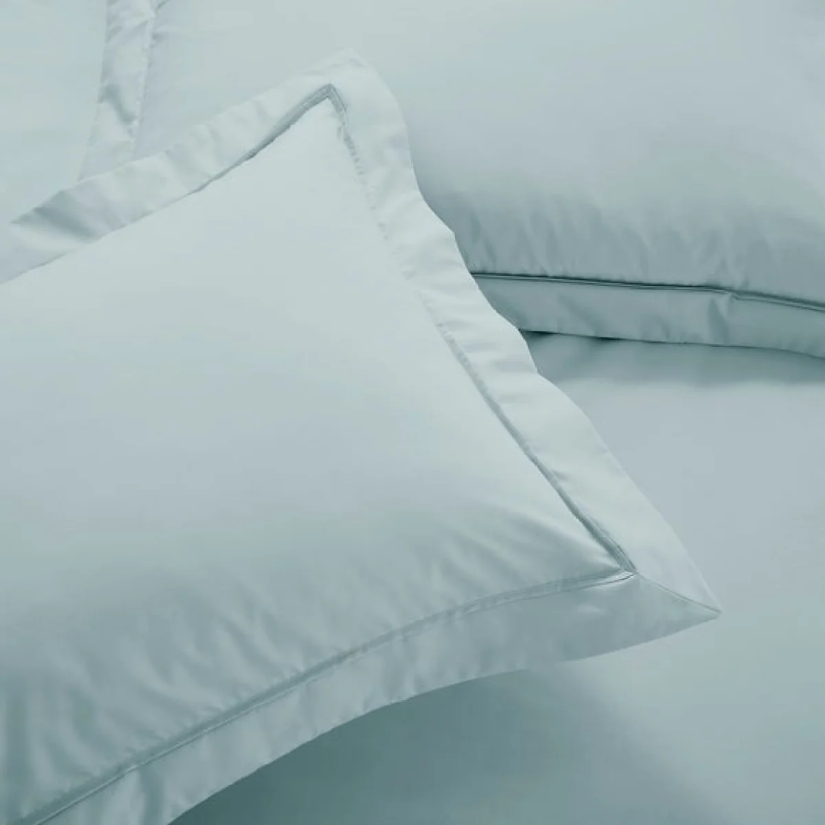 Dorma Egyptian Cotton 400 Thread Count Percale Oxford Pillowcase Blue – image 1