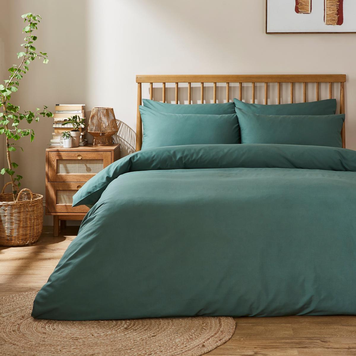 Soft Easycare Standard Pillowcase Pair Forest (Green) – image 2