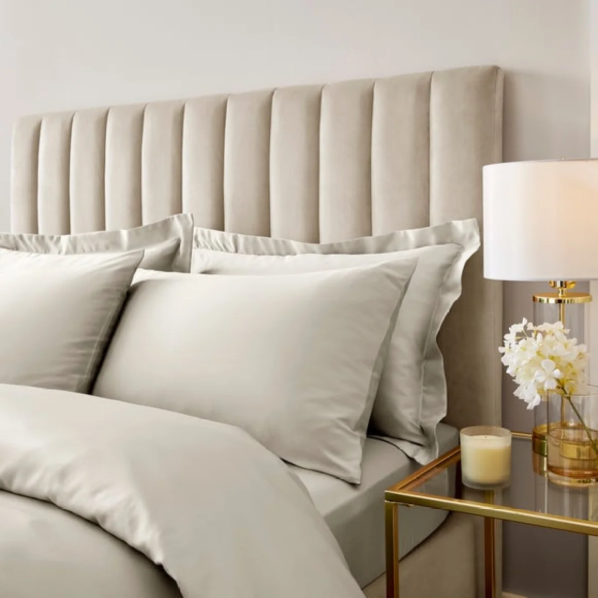 Soft & Silky Standard Pillowcase Pair Natural – image 1