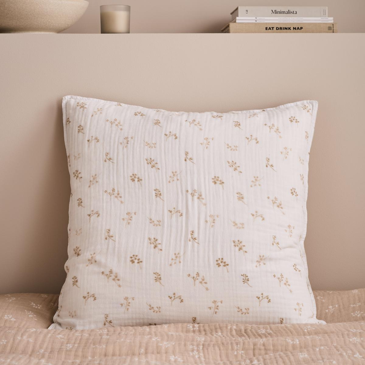Cotton Muslin Spring Natural Coninental Pillowcase – image 2