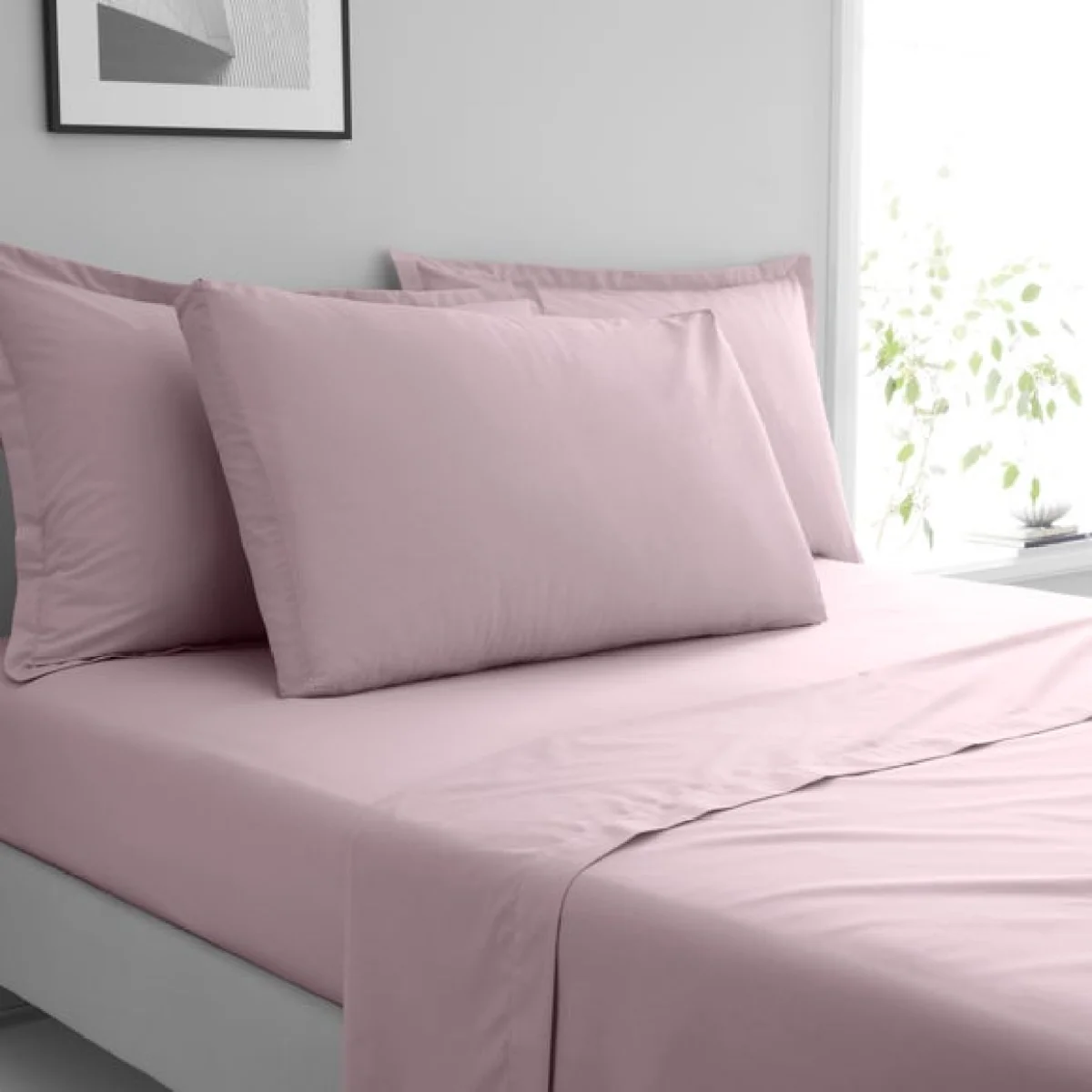 Pure Cotton Box Pillowcase Heather – image 1