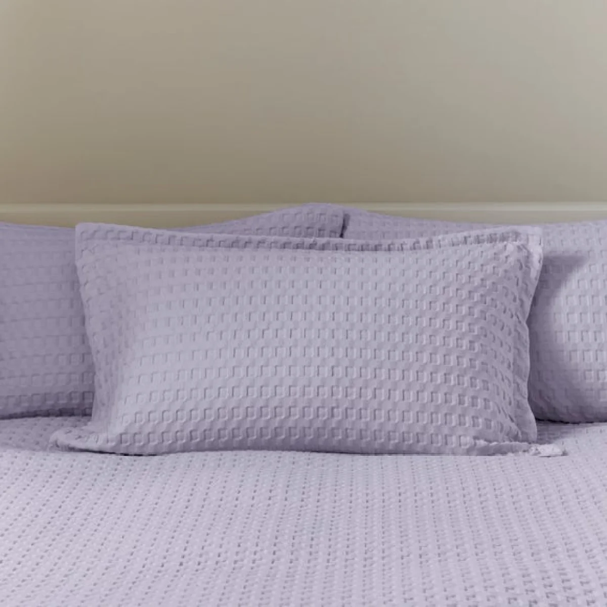 Emerson Waffle Oxford Pillowcase Lilac (Purple) – image 1
