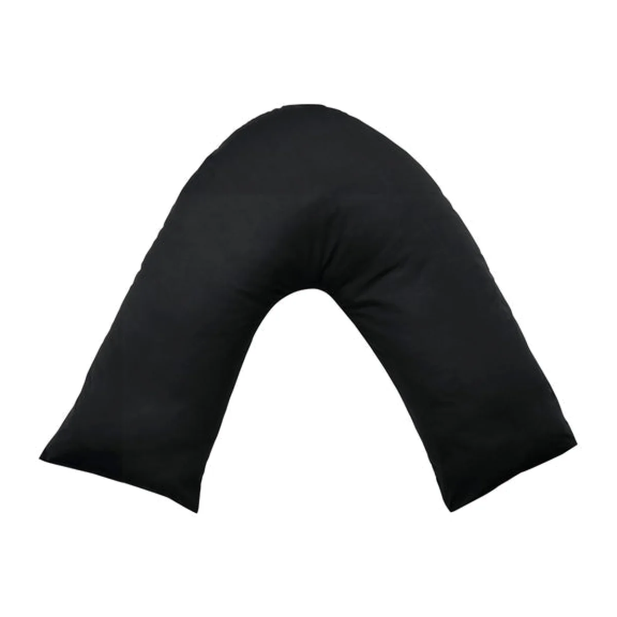 Pure Cotton V-Shaped Pillowcase Black – image 1