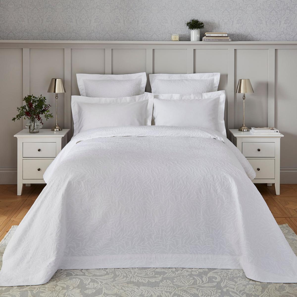 Dorma Purity Matelasse 100% Cotton Continental Pillowcase White – image 2