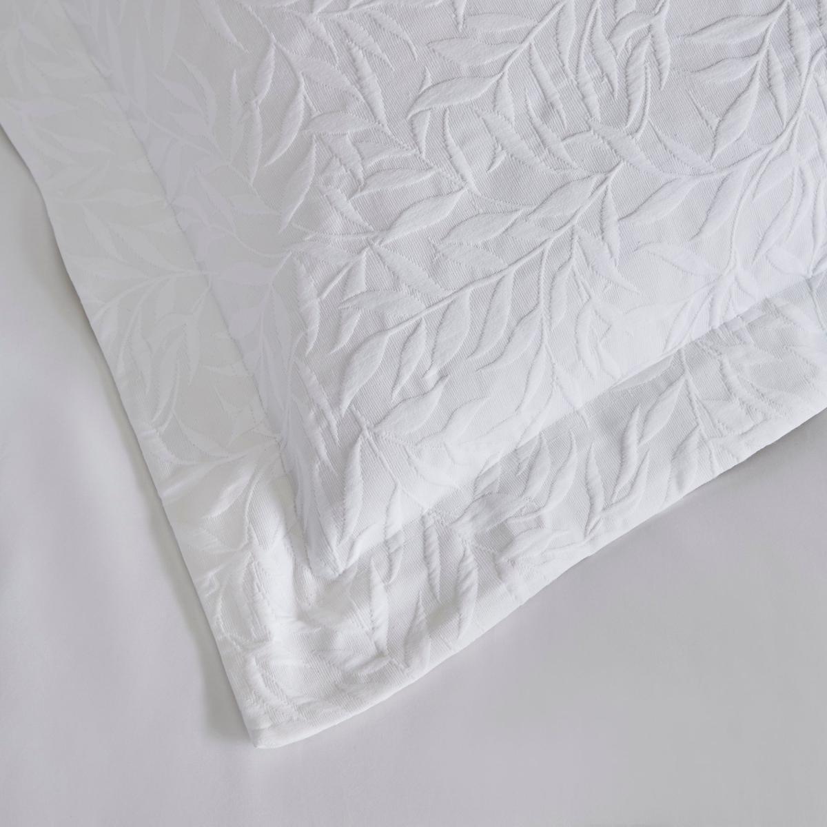 Dorma Purity Matelasse 100% Cotton Continental Pillowcase White – image 3
