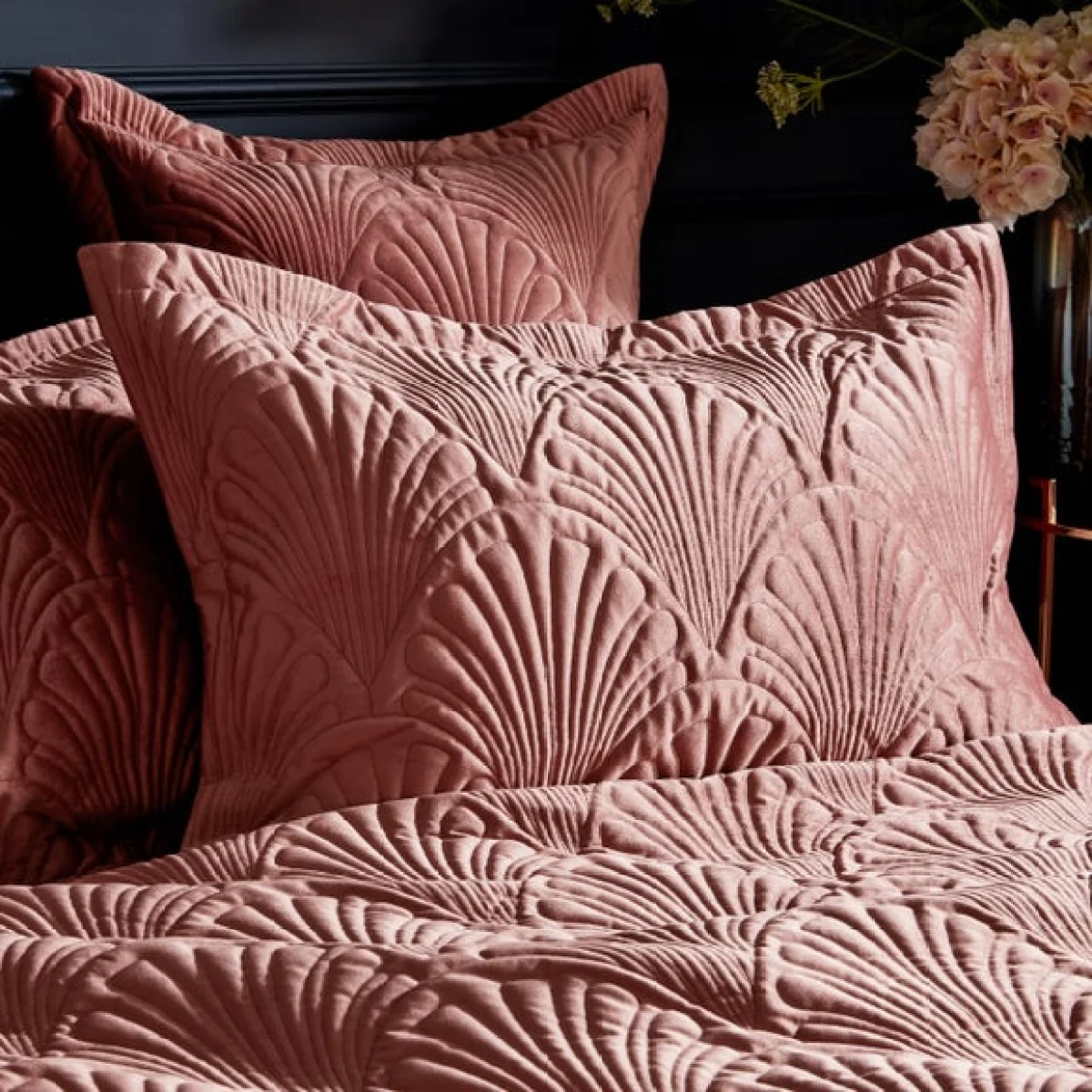 Paoletti Palmeria Blush Oxford Pillowcase Blush