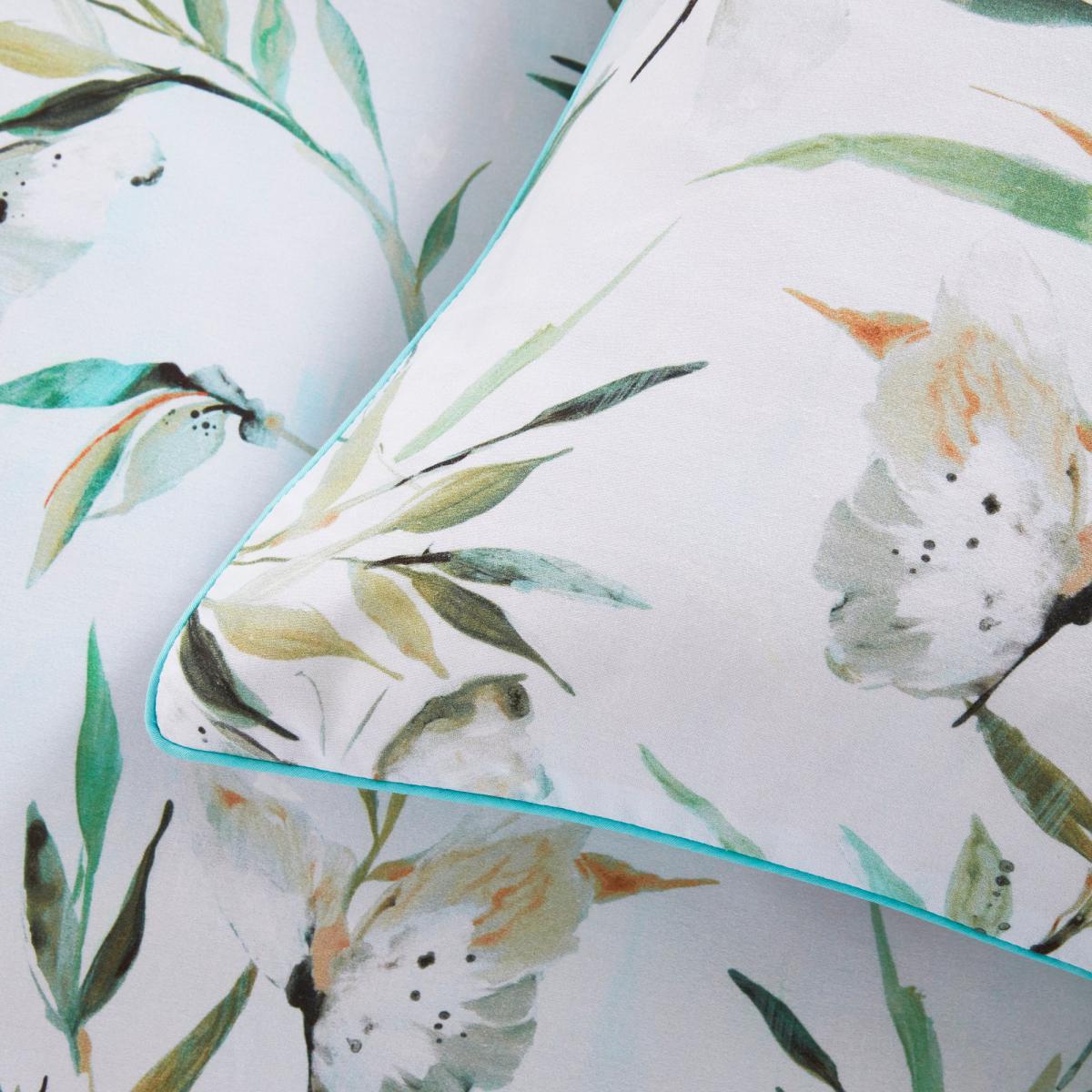 Dorma Nature Garden 100% Cotton Housewife Pillowcase Pair Light Blue – image 4