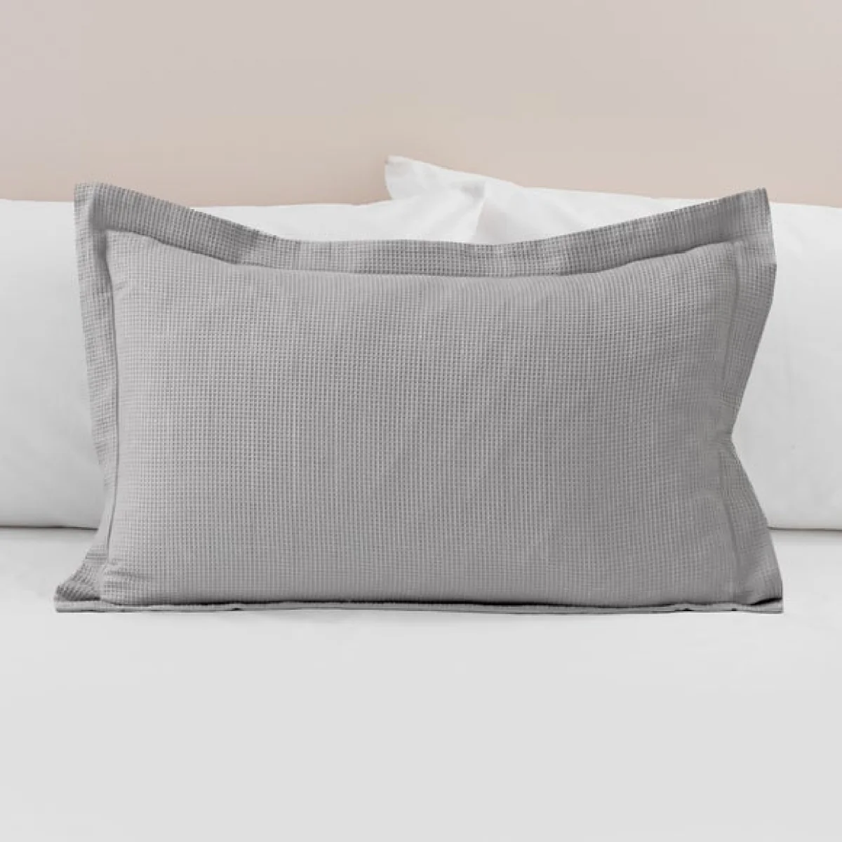 Alston Waffle Oxford Pillowcase Charcoal – image 1