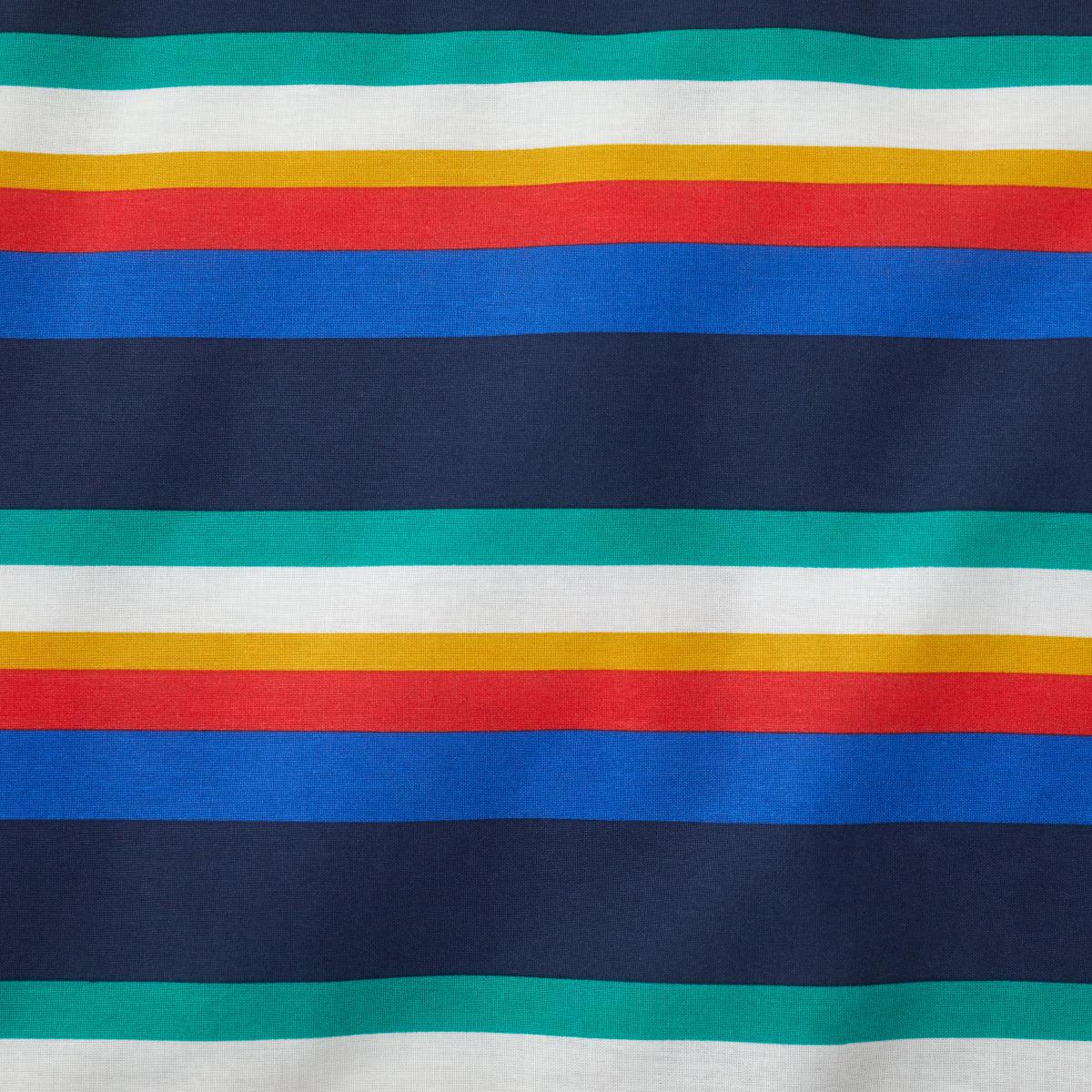 Retro Stripe 100% Cotton Duvet Cover and Pillowcase Set MultiColoured – image 6