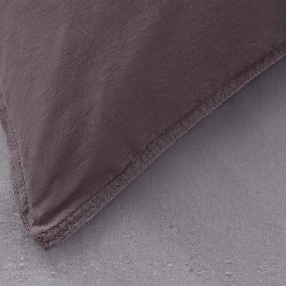 Soft Washed Recycled Cotton Standard Pillowcase Pair Thistle – image 2