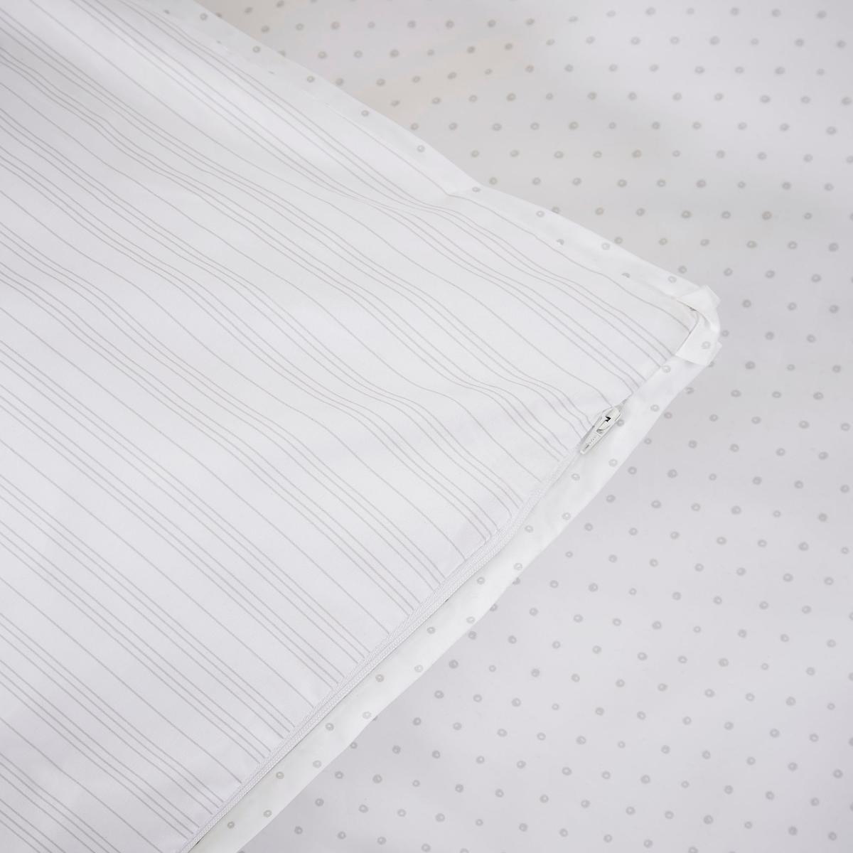 Dorma Coddington White 100% Cotton Housewife Pillowcase Pair Navy (Blue) – image 2