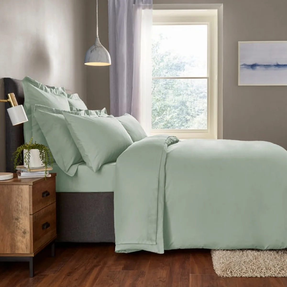 Fogarty Soft Touch Continental Pillowcase Eucalyptus – image 3