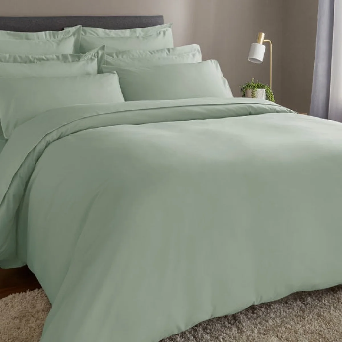 Fogarty Soft Touch Continental Pillowcase Eucalyptus – image 4