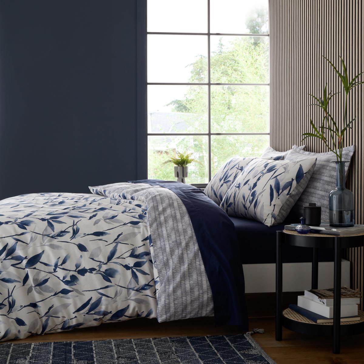 Zen 100% Brushed Cotton Oxford Pillowcase Navy (Blue) – image 5