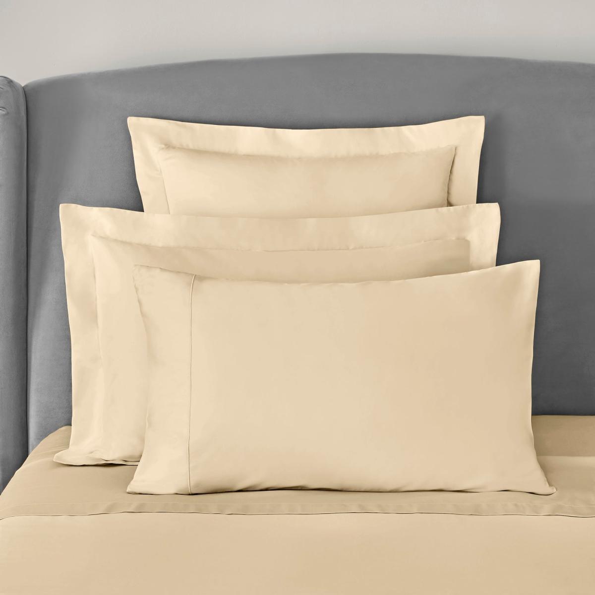 Dorma 300 Thread Count 100% Cotton Sateen Plain Cuffed Pillowcase Buttermilk – image 5