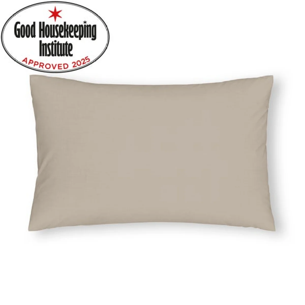 Pure Cotton Standard Pillowcase Pair Cream – image 2
