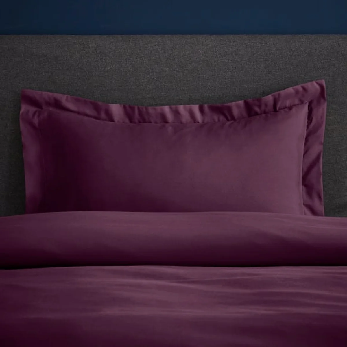 Fogarty Soft Touch Plum Oxford Pillowcase Plum Purple – image 1