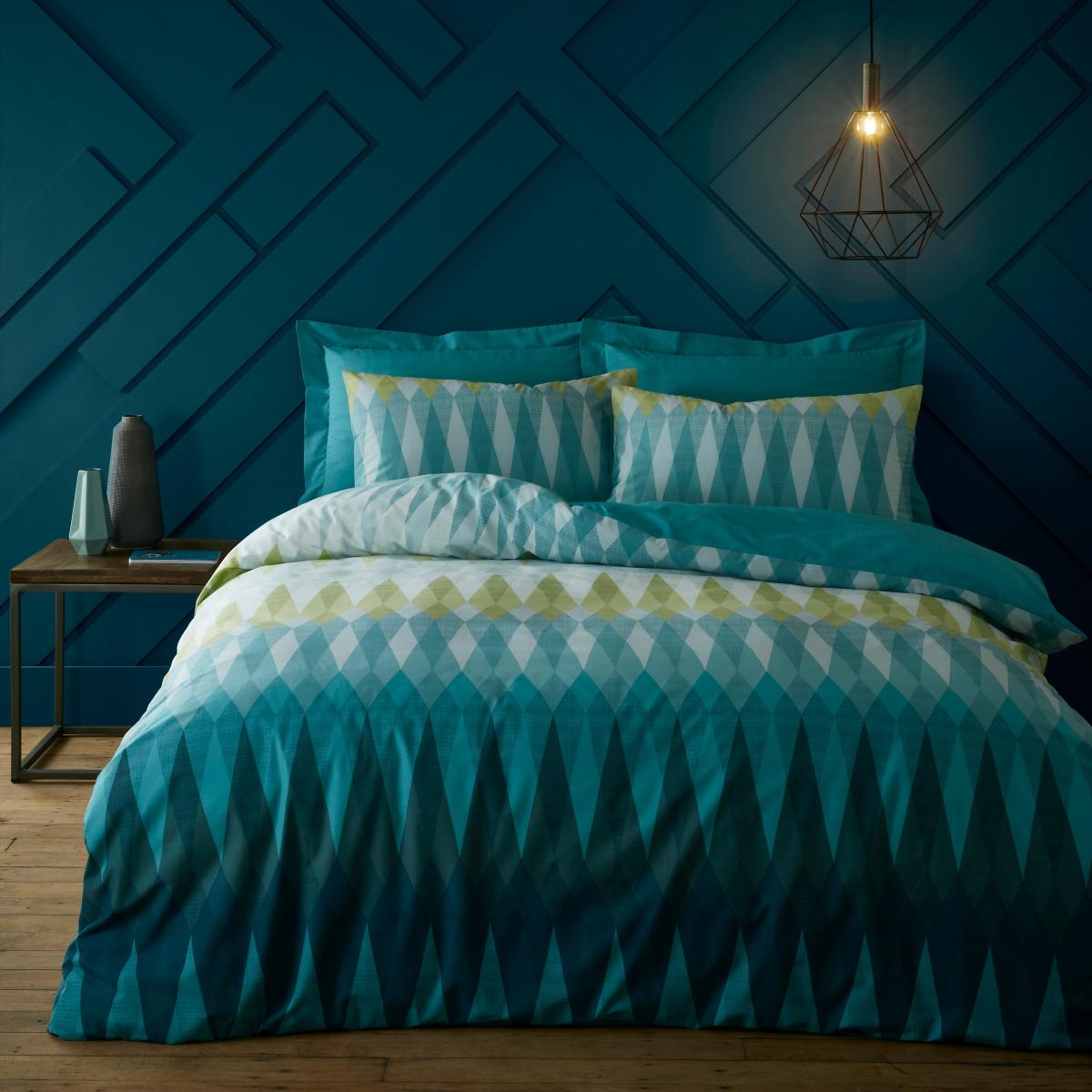 Elements Maverick Teal Oxford Pillowcase Blue – image 4