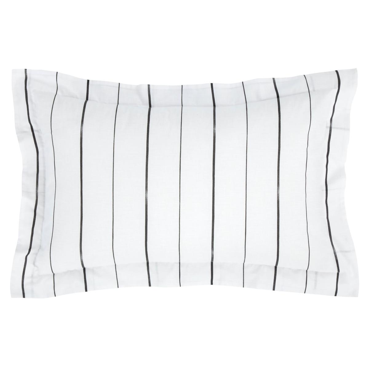 Brooks Check White Oxford Pillowcase White – image 2