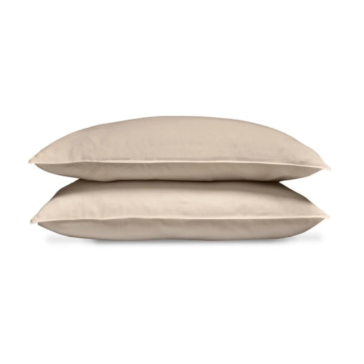Cotton Linen Standard Pillowcase Pair Butterscotch (Orange) – image 4