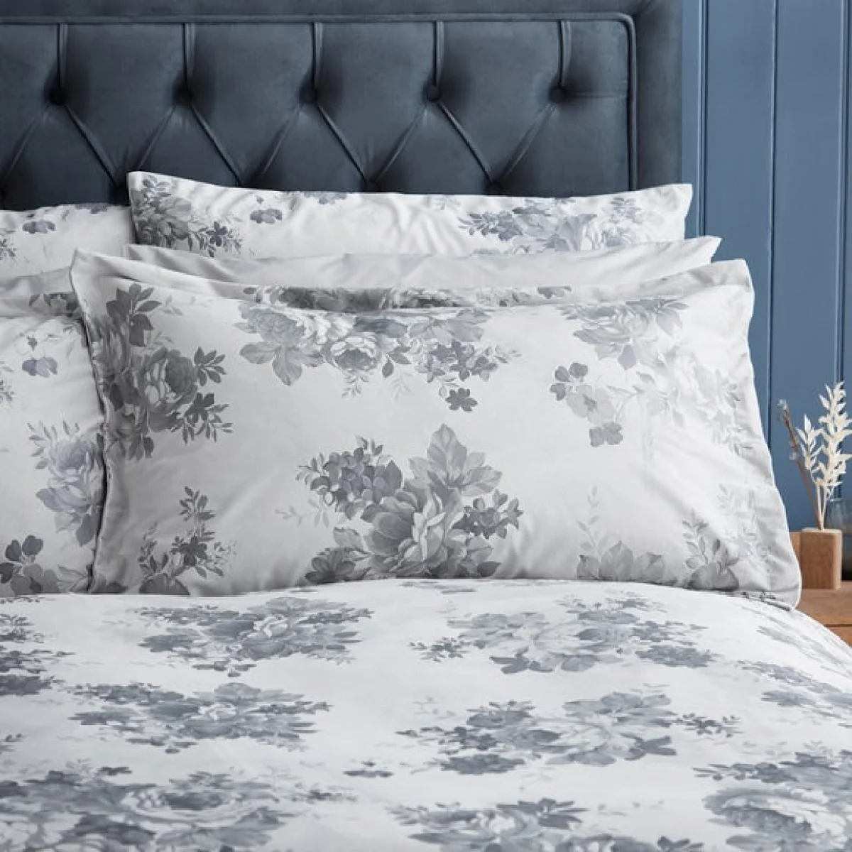 Cassidy Rose Silver Oxford Pillowcase Silver