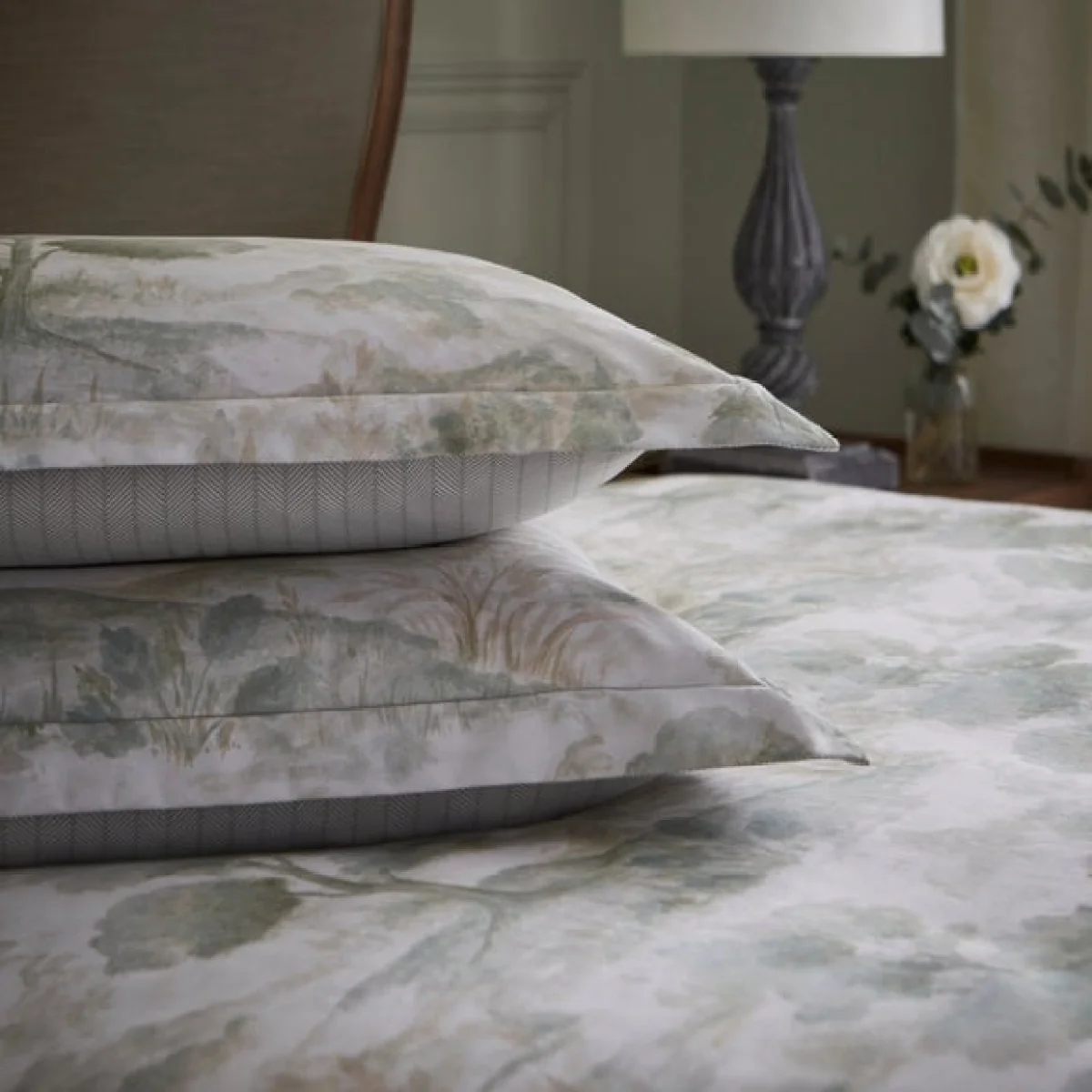 Dorma Glenmore 100% Cotton Sateen Oxford Pillowcase Pair – image 2